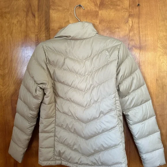 Gold/Tan North Face Puffer Coat